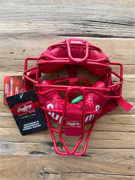 Supreme Other - Supreme Rawlings Catcher’s Mask Red Baseball SS18 Box Logo